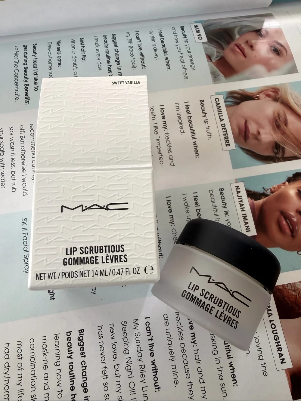MAC Lip Scrubtious Gommage Levres - Sweet Vanilla - Lip Scrub - 0.47oz/14ml new